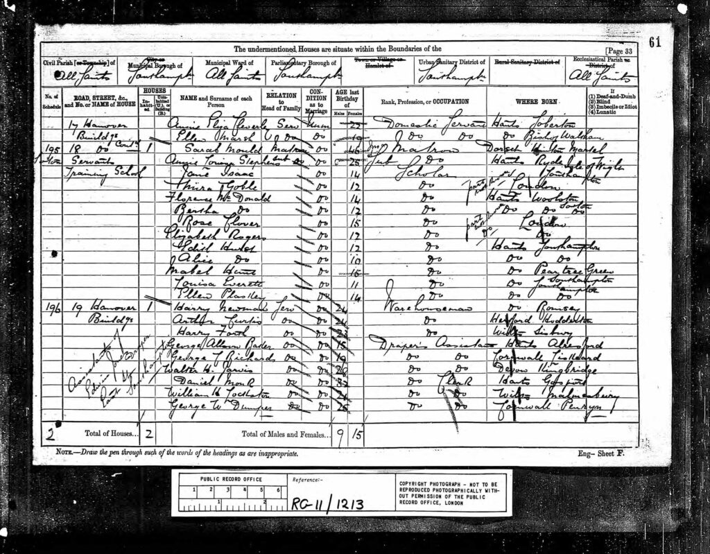 George 1881 census